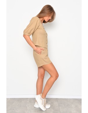 Vero moda rudi šortai moterims, drabužių parduotuvė internete