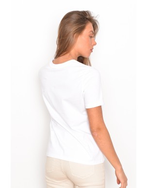 Balti moteriški marškinėliai, moteriški drabužiai internetu, Pieces drabužiai