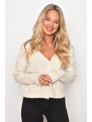 Šviesus megztinis su sagomis, vero moda drabužiai