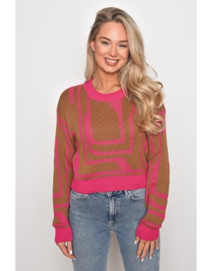 Dviejų spalvų megztinis, noisy may drabužiai
