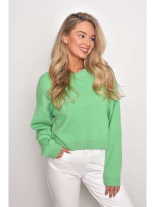 Ryškiai žalias megztinis, pieces drabužiai