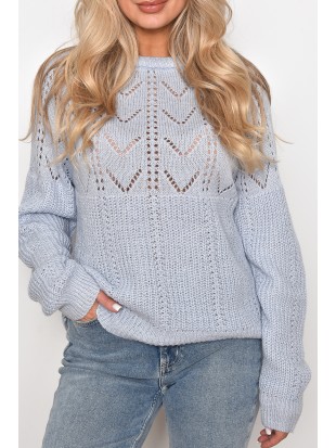 Žydros spalvos megztinis su neriniais, Pieces drabužiai
