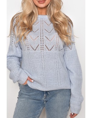 Žydros spalvos megztinis su neriniais, Pieces drabužiai